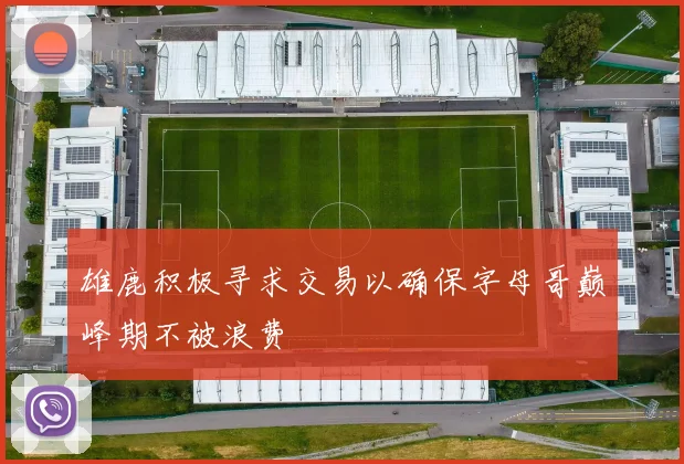 雄鹿积极寻求交易以确保字母哥巅峰期不被浪费